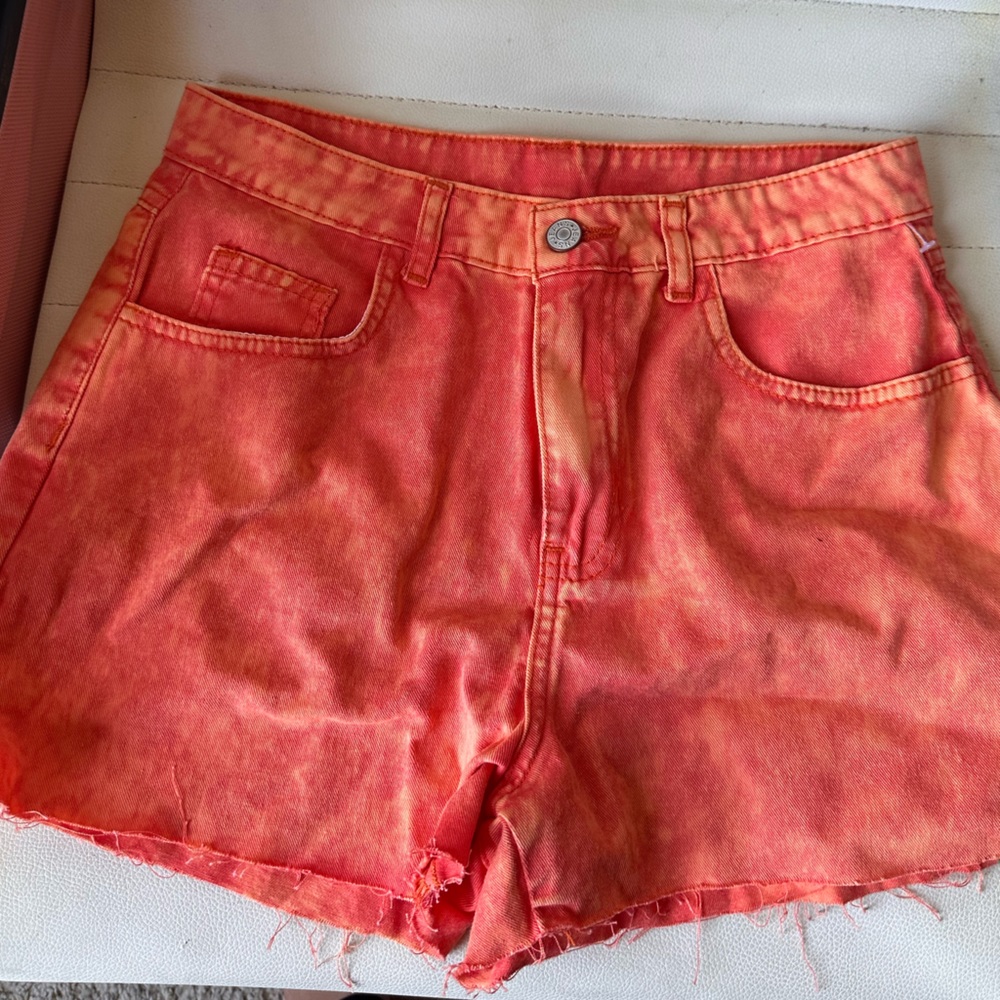 Tye Dye orange shorts size 3-4